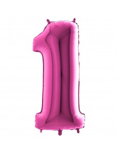 Balão Número 1 Rosa 